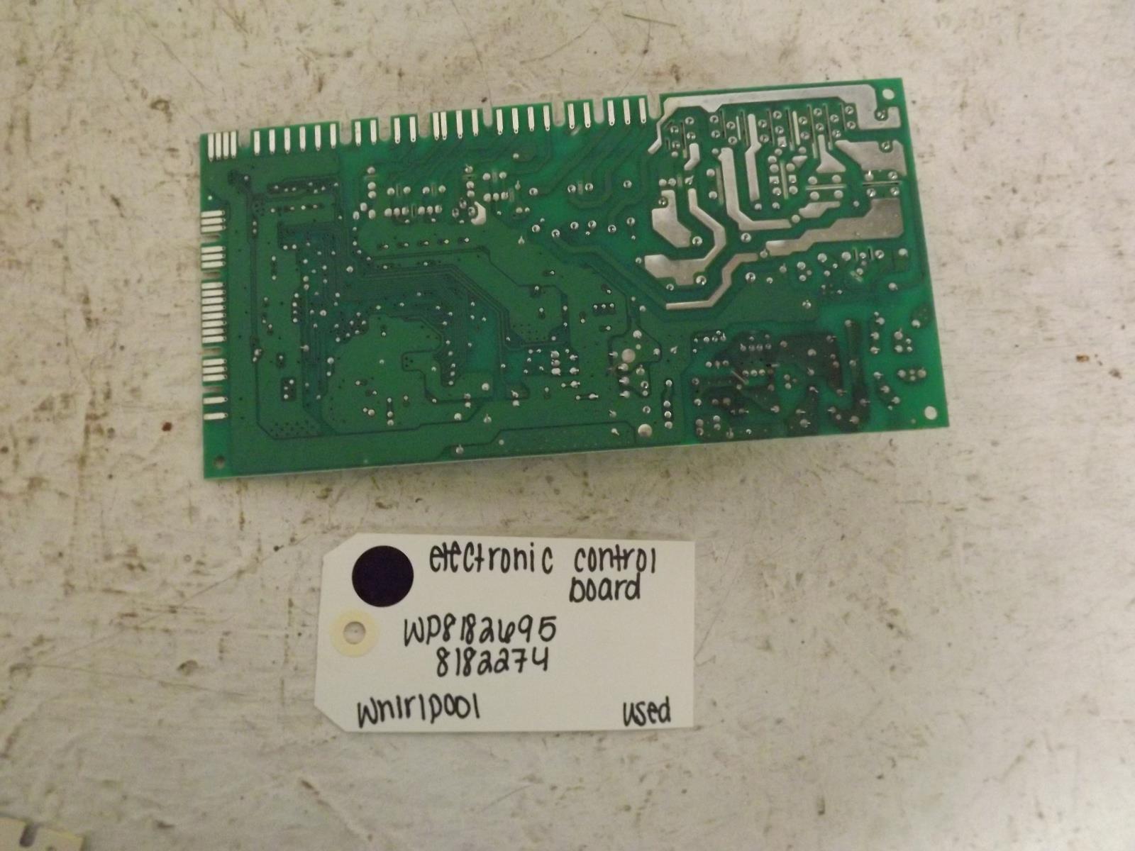Whirlpool Washer WP8182695 8182274 Electronic Control Board Used Whirlpool Washer WP8182695 8182274 Electronic Control Board Used